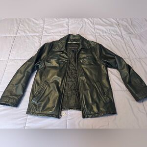 Charles Klein Men's Black Leather Jacket